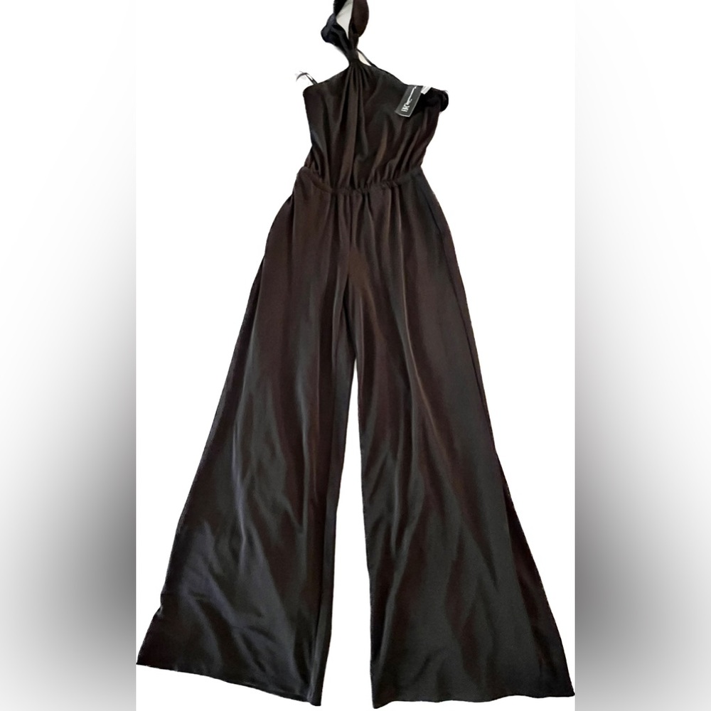 INC Black halter jumper